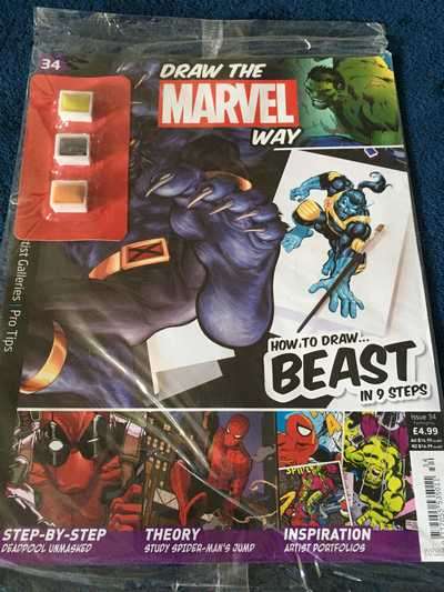 JOBLOT (8) : DRAW THE MARVEL WAY NR 06, 08, 25, 28, 30, 31, 34 & 37 (SEE DESCRIPTION)