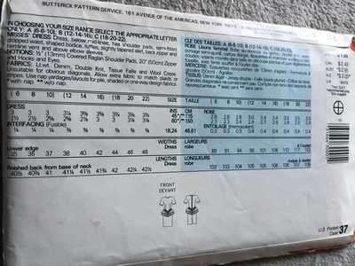 PATTERN SEE & SEW 3862 (UNUSED) - DRESS (SIZE 12-14-16)