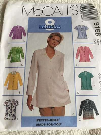 PATTERN MCCALL'S 9168 - BLOUSE (SIZE 12-14-16)