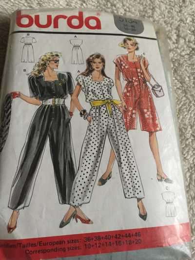PATTERN BURDA 5134 - SIZE 10 - 20