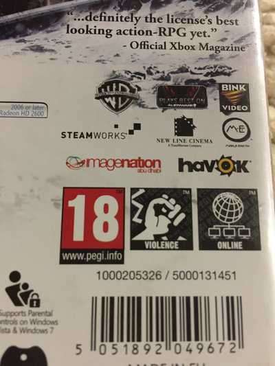 PC - DVD : LORD OF THE RINGS: WAR IN THE NORTH (INCL BOOKLET/SERIAL KEY)