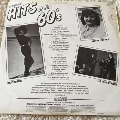 LP - ORIGINAL HITS OF THE 60'S (ORIGINAL ARTISTS)