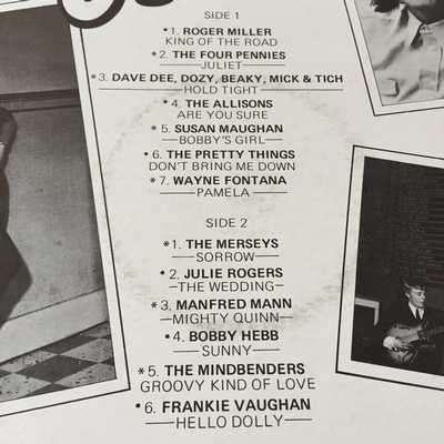 LP - ORIGINAL HITS OF THE 60'S (ORIGINAL ARTISTS)
