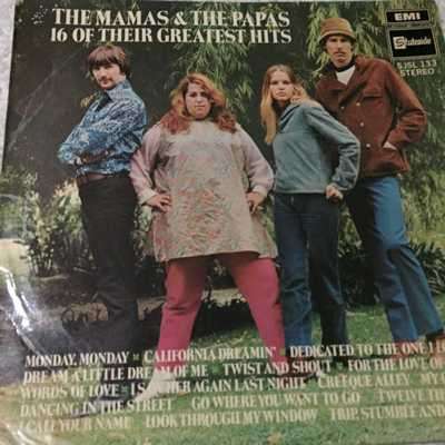 LP VINYL - THE MAMAS & THE PAPAS: 16 OF THEIR GREATEST HITS