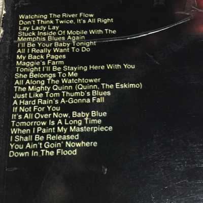 LP VINYL - BOB DYLAN'S GREATEST HITS VOL. II