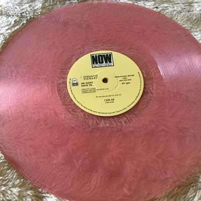 LP VINYL (RARE PINK) - DAVID BOWIE: UNDERGROUND, JERMAINE STEWART: WE DON'T HAVE TO