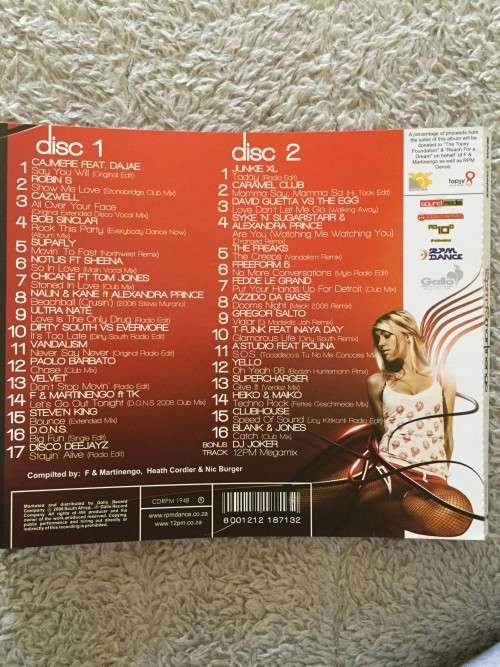 CD - 12PM (MARTINEGO - DANCE MUSIC) 2 CD'S