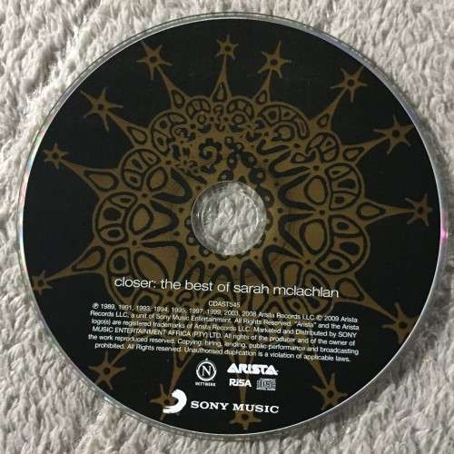 CD - SARAH MCLACHLAN: CLOSER (THE BEST OF SARAH MCLACHLAN)