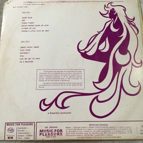 LP VINYL - SPRINGBOK HIT PARADE 4