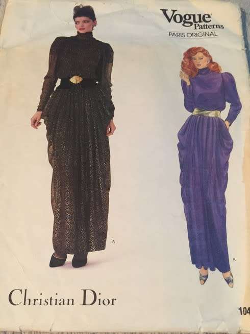 PATTERN VOGUE 1048 (CHRISTIAN DIOR) - DRESS (SIZE 12)