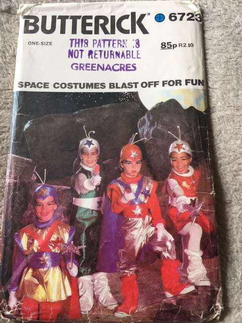 PATTERN BUTTERICK 6723 - SPACE COSTUMES (ONE SIZE)