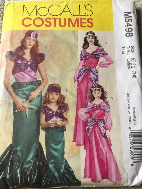 PATTERN MCCALL'S 5498 - COSTUMES KIDS (SIZE 3 - 8)