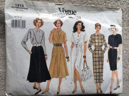 PATTERN VOGUE 1312 - DRESS (SIZE 14-16-18)