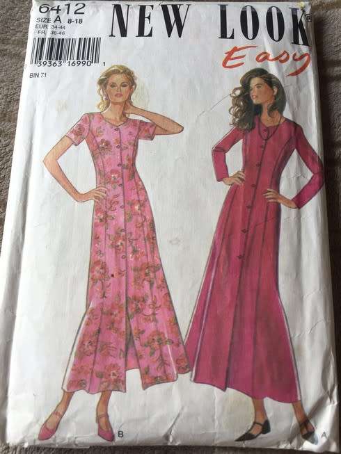 PATTERN NEW LOOK 6412 - DRESS (SIZE 8-18)