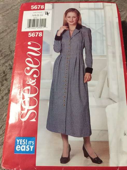PATTERN SEE & SEW 5678 (UNUSED) - DRESS (SIZE 12-14-16)