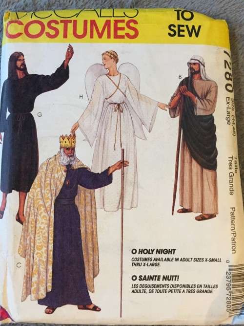 PATTERN MCCALL'S 7280 - COSTUMES BIBLICAL FIGURES (SIZE EX-LARGE)