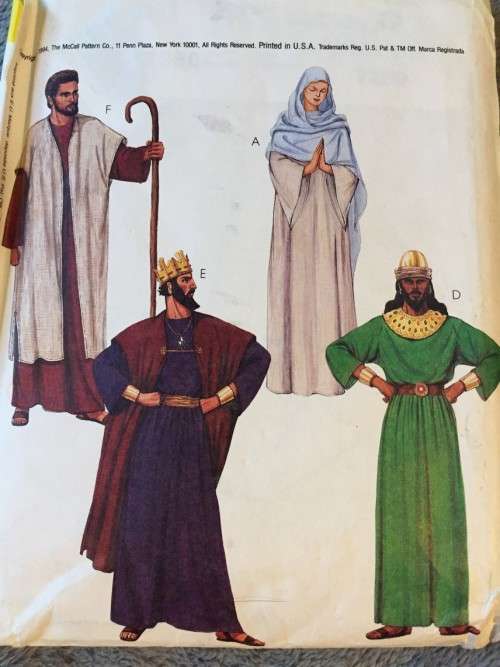 PATTERN MCCALL'S 7280 - COSTUMES BIBLICAL FIGURES (SIZE EX-LARGE)