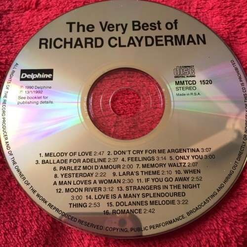 CD - RICHARD CLAYDERMAN: THE VERY BEST OF RICHARD CLAYDERMAN
