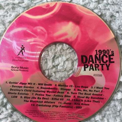 CD - 1990'S DANCE PARTY (100% ORIGINAL ARTISTS AND RECORDINGS)