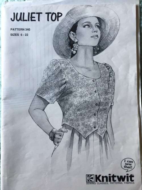 PATTERN KNITWIT 340 - JULIET TOP (SIZE 6-22)