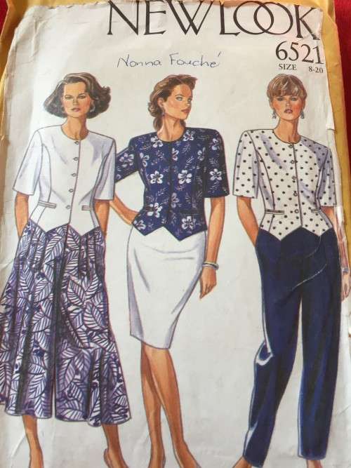 PATTERN NEW LOOK 6521 - BLOUSE, SKIRT, TROUSERS, CULOTTES (SIZE 8-20)