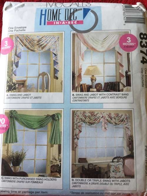PATTERN MCCALL'S 8374 - HOME DECOR