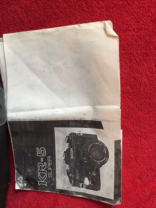CAMERA - VINTAGE RICOH KR-5 SUPER DIM 110X75X70MM