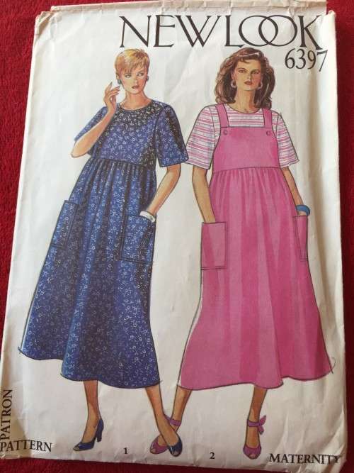 PATTERN NEW LOOK 6397 - MATERNITY DRESSES (SIZE 8-18)