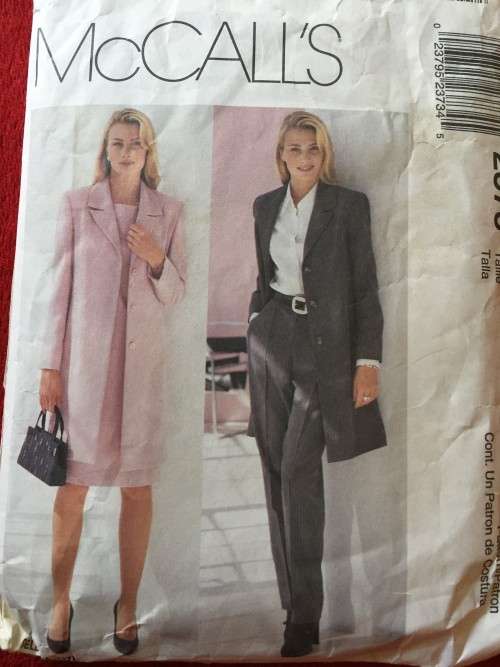 PATTERN MCCALL'S 2373 - JACKET, DRESS & PANTS (SIZE 12-14-16)