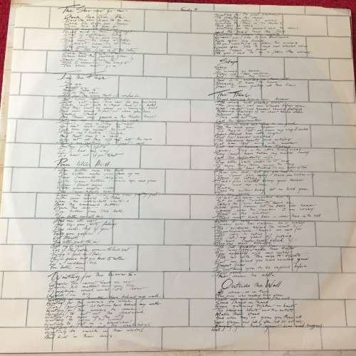 LP VINYL - PINK FLOYD: THE WALL  (WITH ORIGINAL INNER SLEEVES)