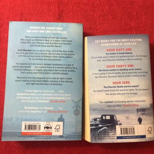 BOOKS (2) - JACK REACHER THRILLER: MAKE ME/ 61 HOURS: LEE CHILD