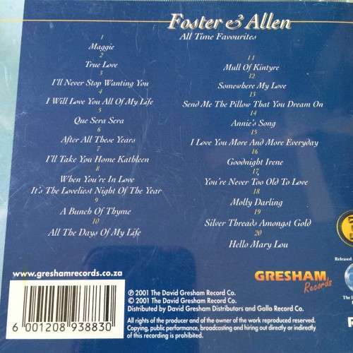 CD - FOSTER and ALLEN: ALL TIME FAVOURITES