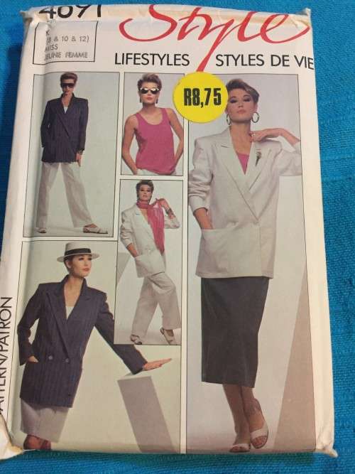 PATTERN STYLE 4691 (UNUSED) - JACKET, TROUSERS, SKIRT and TOP (SIZE 8-10-12)