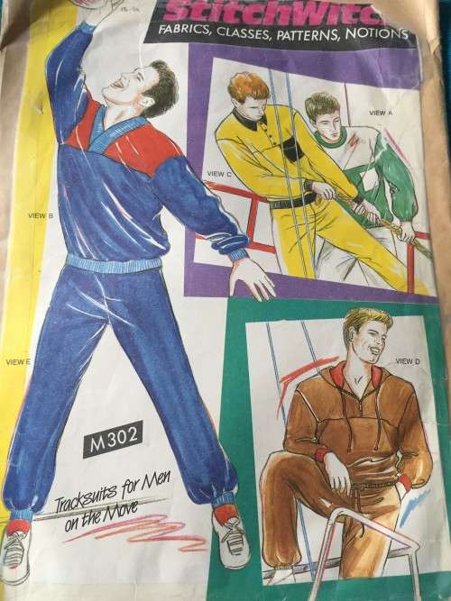 PATTERN STITCHWITCH 302 - TRACKSUITS FOR MEN ON THE MOVE (SIZE SMALL - XXL)