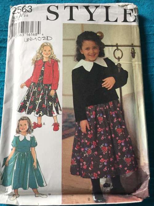 PATTERN STYLE 2563 (UNUSED) - GIRLS' DRESS & JACKET (SIZE 3-8)
