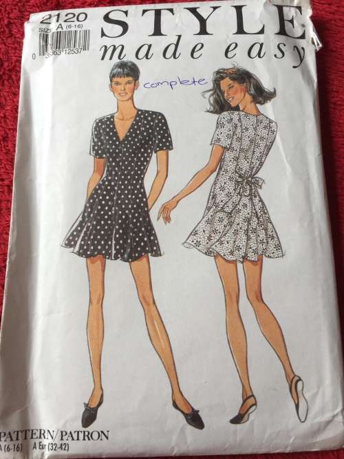 PATTERN STYLE 2120 (COMPLETE) - CULOTTE DRESS (SIZE 6-16)