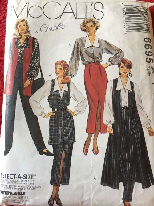 PATTERN MCCALL`S 6695 - VEST, SHIRT, SKIRT and PANTS (SIZE 16-18-20)