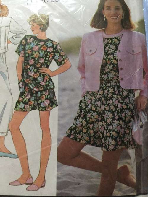 PATTERN SIMPLICITY 7684 - CULOTTES, TOP and JACKET (SIZE 10-14)