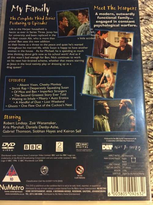 TV SERIES - MY FAMILY: COMPLETE 3RD SERIES (NEARLY MINT)