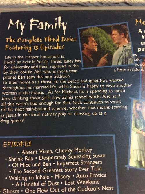 TV SERIES - MY FAMILY: COMPLETE 3RD SERIES (NEARLY MINT)