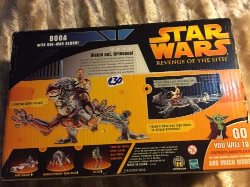 2005 Star Wars Revenge of the Sith, Obi-Wan Kenobi figure with Boga Hasbro LFL (STILL IN BOX)