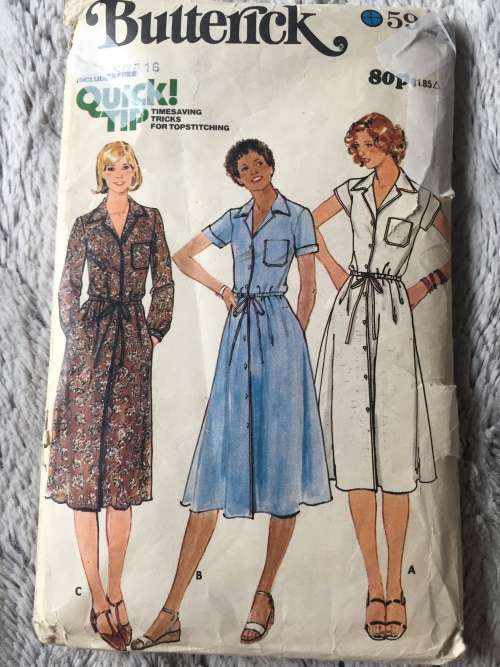 PATTERN BUTTERICK 5924 - DRESS (SIZE 16)