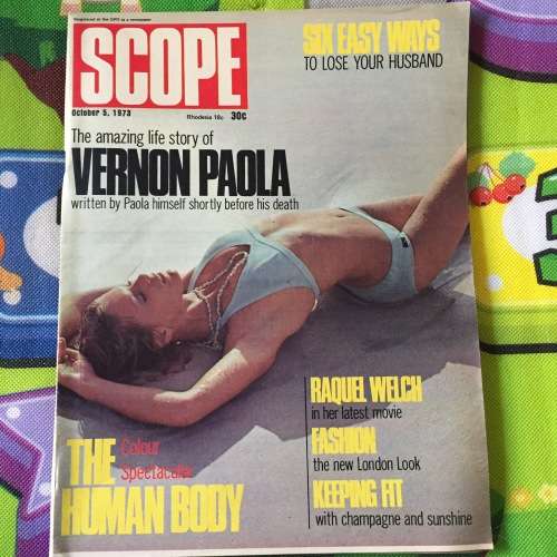 MAGAZINE - SCOPE OCTOBER 5, 1973: THE HUMAN BODY: COLOUR SPECTACULAR