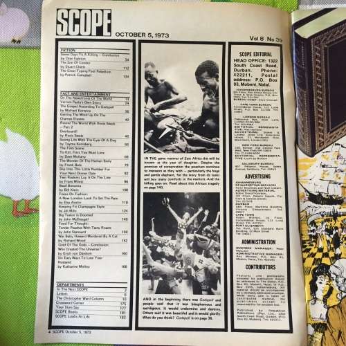 MAGAZINE - SCOPE OCTOBER 5, 1973: THE HUMAN BODY: COLOUR SPECTACULAR