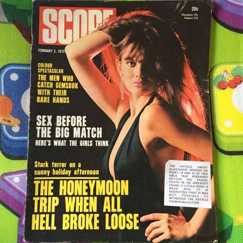 MAGAZINE - SCOPE FEBRUARY 2, 1973: ARTICLE OF ALEXANDER ONASSIS BEFORE HIS DEATH 1 WEEK LATER...