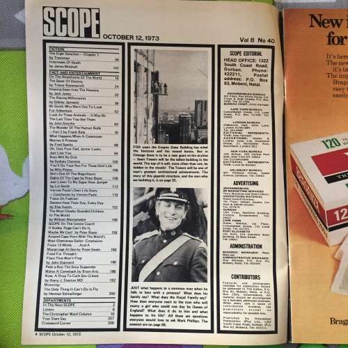 MAGAZINE - SCOPE OCTOBER 12, 1973: DID THE LANCE THAT PIERCED JESUS END UP IN HITLER`S HANDS?