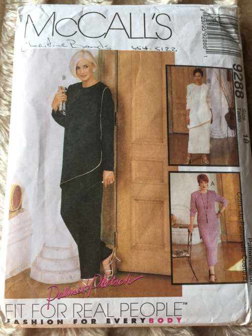 PATTERNS MCCALL`S 9288 (PALMER PLETSCH) - TUNIC, SKIRT and PANTS (SIZE 18)
