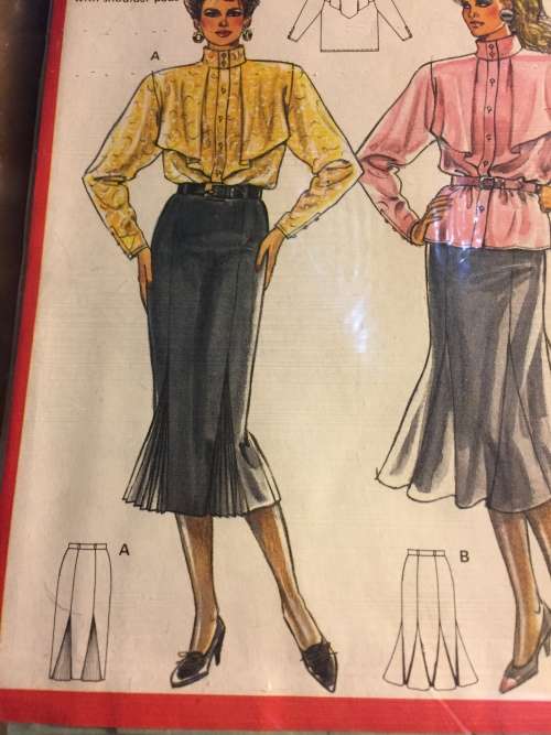 PATTERNS BURDA 5858 - SKIRT AND BLOUSE (SIZE 10-20)