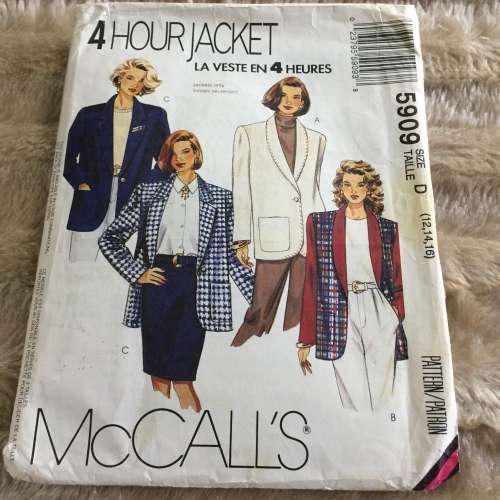 PATTERN MCCALL`S 8756 (COMPLETE) - SHIRT, PULL-ON PANTS and SHORTS (SIZE 10-12-14)
