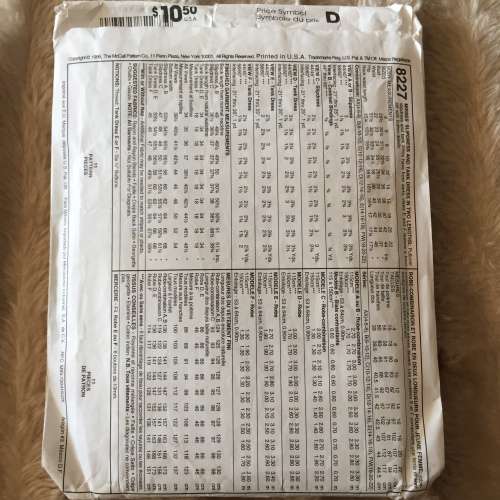 PATTERN MCCALL`S 8227 - BEAUTIFUL SLIPDRESS and TANK DRESS (SIZE 10-12-14)